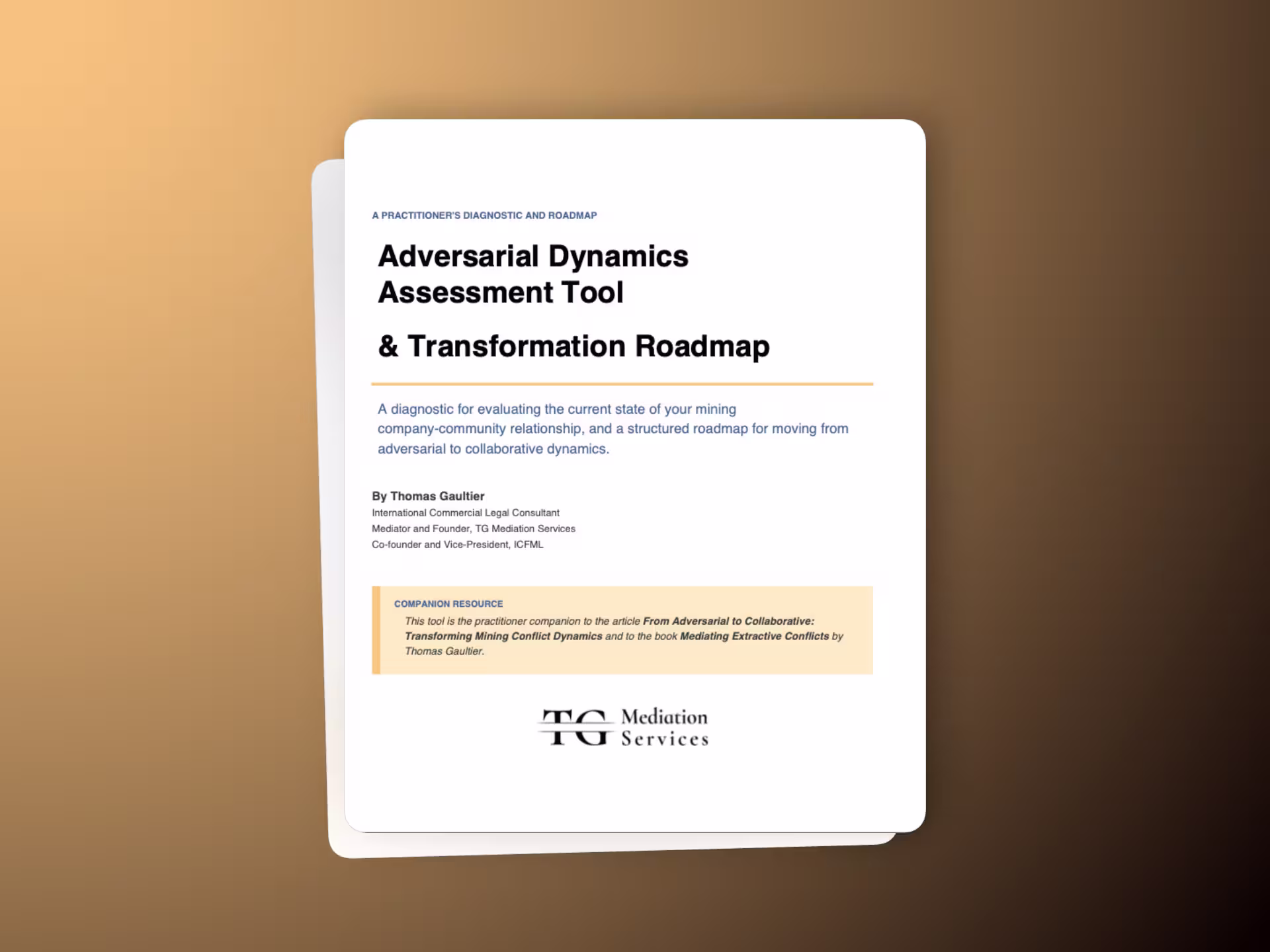 Adversarial Dynamics Assessment Tool frontpage